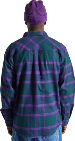 FAVORITE Flannel Shirt 2025 deep emerald/imperial purple plaid 