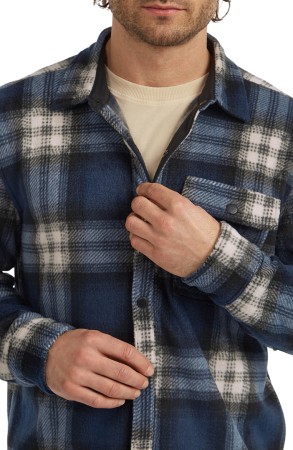 O'RIGINALS SUPERFLEECE Shirt 2026 mozart blue check 