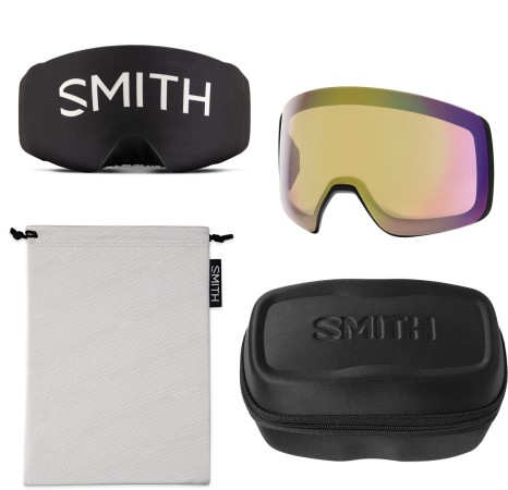 4D MAG XL Schneebrille 2025 black/chromapop red mirror 