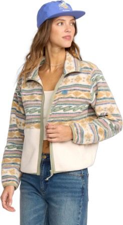 ROCK JETTY MOCK Zip Fleece 2026 white cap 