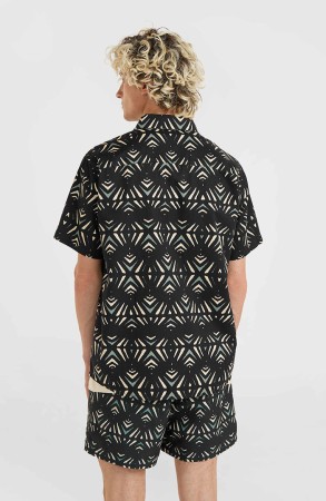 MIX MATCH BEACH Hemd 2024 black fade ikat 