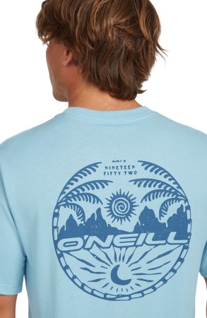 BACK PRINT T-Shirt 2025 morning glory melange 