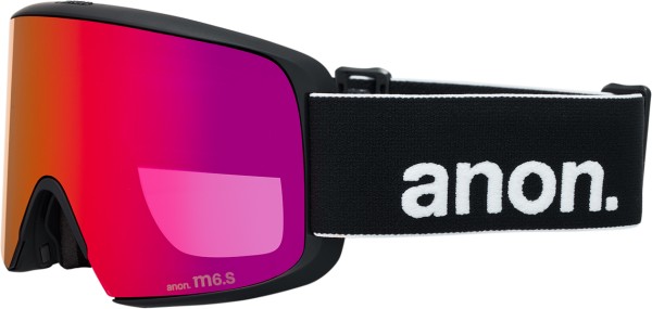 M6S Schneebrille 2026 black/perceive sun red 