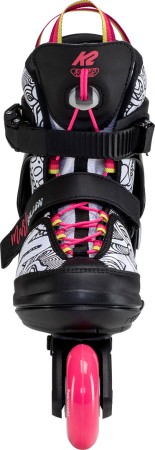 MARLEE SPLASH Kinder Inline Skate black/pink/splash inkl. SABRES 4 Schlittschuh Eiskufen 