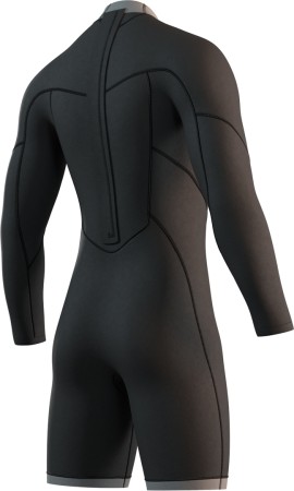 BRAND 3/2 LS BACK ZIP Shorty 2026 black XL