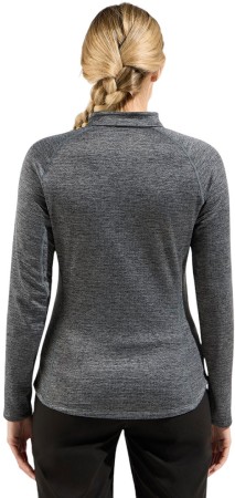 TENCIA WOMEN Zip Fleece 2025 dark grey melange 