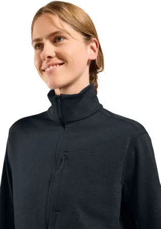 GRID WOMEN Zip Fleece 2026 black melange 