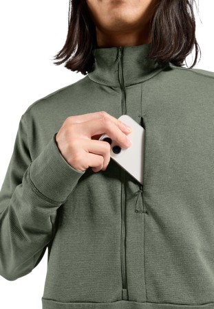 GRID Zip Fleece 2026 shadow melange 