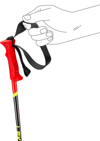 RACING KIDS Poles 2026 bright red/black/neonyellow 