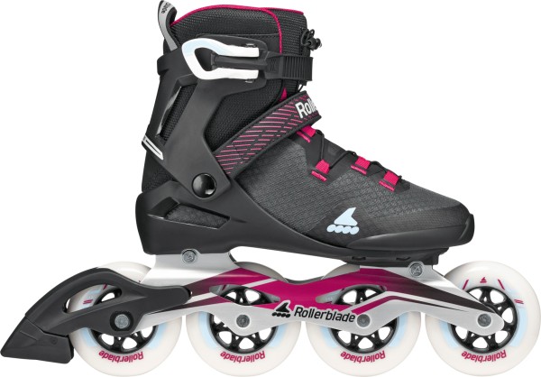 MACROBLADE 90 W Inline Skate 2026 black/burgundy/light blue 