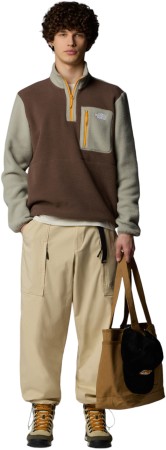 YUMIORI 1/4 ZIP Fleece 2025 smokey brown/clay grey/summit gold 