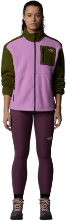 WOMEN YUMIORI Zip Fleece 2025 dragonfruit/forest olive/tnf black 