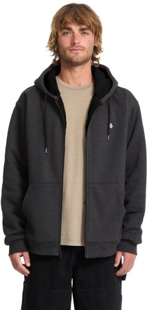 SINGLE STONE LINED Zip Hoodie 2026 heather black 