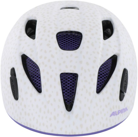 XIMO LE Helmet 2025 white purple dots matt 