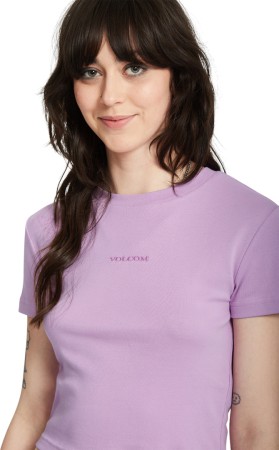 VOLCOMSTONE TIGHT CROP T-Shirt 2025 iris purple 