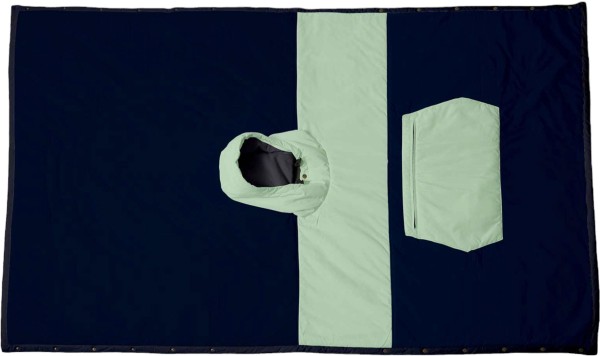 TROPPER Poncho Blanket 2025 navy/camo green 