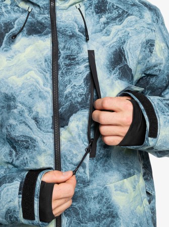 MISSION PRINTED Jacket 2025 space stone celery green 