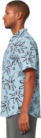 DECO PALMS RC SS Hemd 2023 three lines palms light blue 