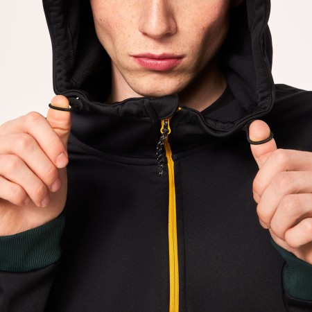 TNP NOSE GRAB SOFTSHELL Hoodie 2024 black/hunter green 