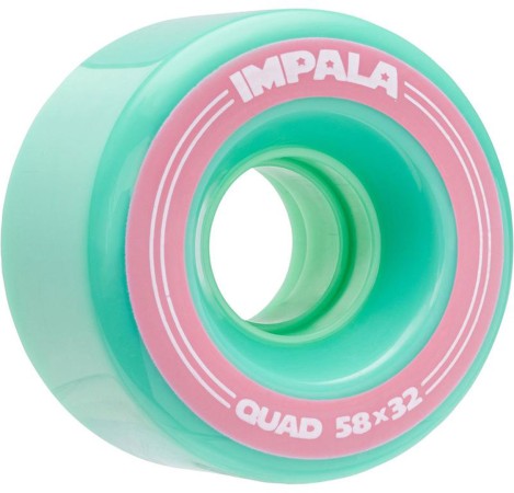 QUAD WHEELS 58mm/82a 8er Pack Wheelset incl. ABEC 7 Bearings aqua 