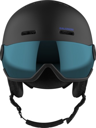 ORKA VISOR Helm 2025 black/universal flash blue 