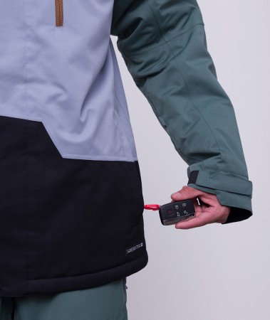 GEO INSULATED Jacket 2024 cypress green colorblock 