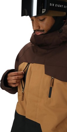 GEO INSULATED Jacke 2026 coffee colorblock 
