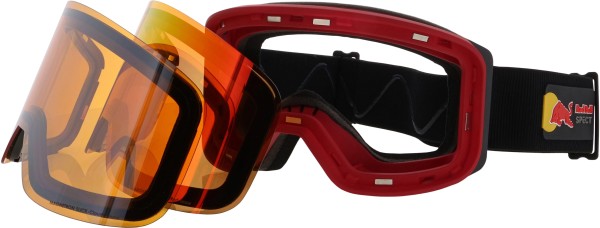 RED BULL MAGNETRON SLICK Schneebrille 2023 matte red/red snow 