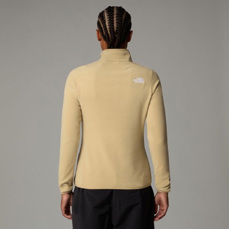 WOMEN 100 GLACIER 1/4 ZIP Fleece 2025 khaki stone 