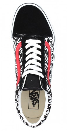 OLD SKOOL Shoe black/white/red 