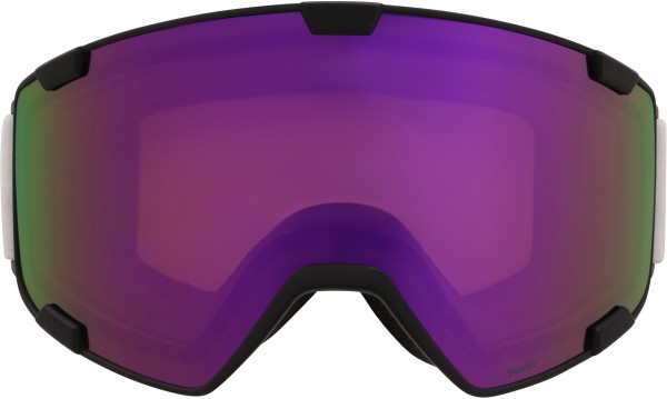 RED BULL PARK Schneebrille 2026 matt black white/orange purple mirror 