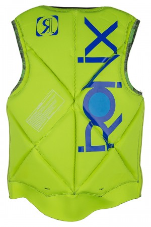PARTY ATHLETIC CUT REVERSIBLE Vest mike lime plaid/highlighter yellow 