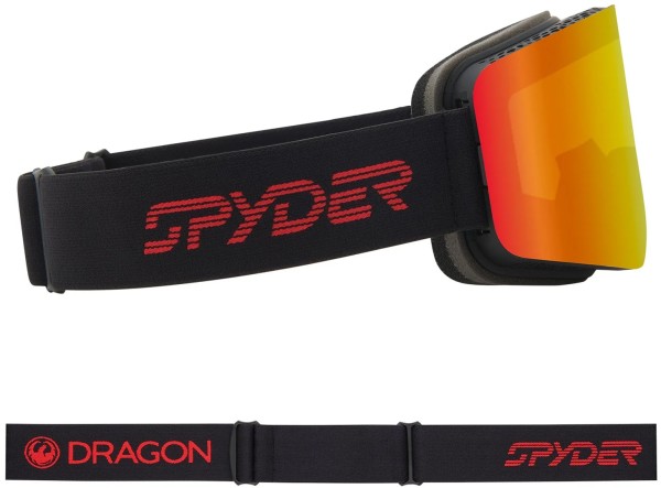 R1 Schneebrille 2025 black red spyder/lumalens red ion + lumalens light rose 