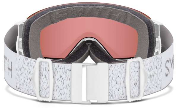 4D MAG S Schneebrille 2026 white chunky knit/chromapop everyday rose gold mirror 