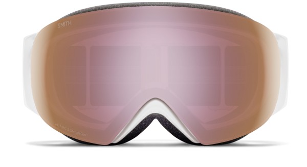 I/O MAG S Schneebrille 2026 white chunky knit/chromapop everyday rose gold mirror 