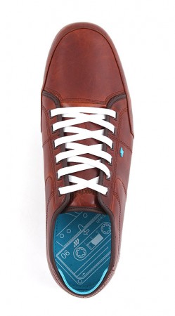 SPARKO ORI LEATHER Shoe 2014 toffee/cyan/white sole 