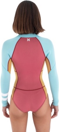 WOMEN AIR 2MM LS FRONT ZIP Shorty 2025 spiced coral 
