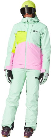 SEEN Jacke 2025 silt green acidlime orchid 