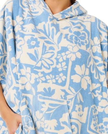 MIXED HOODED TOWEL Poncho 2026 blissful blue 