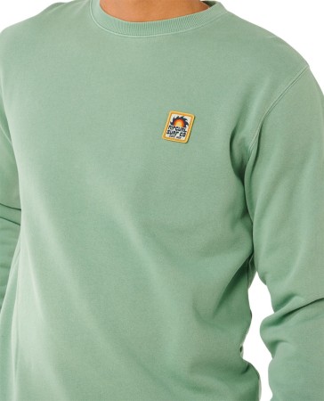 PACIFIC RINSE PATCH CREW Sweater 2026 aloe 