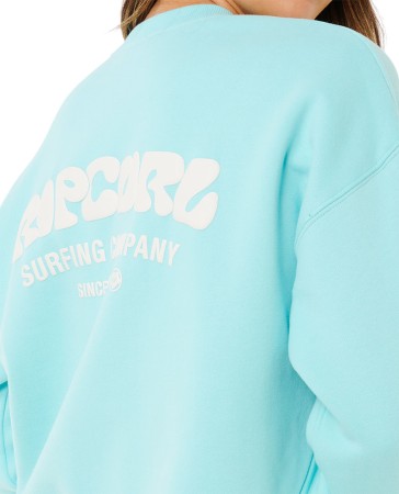 SURF PUFF INSPIRED CREW Sweater 2026 light sea blue 