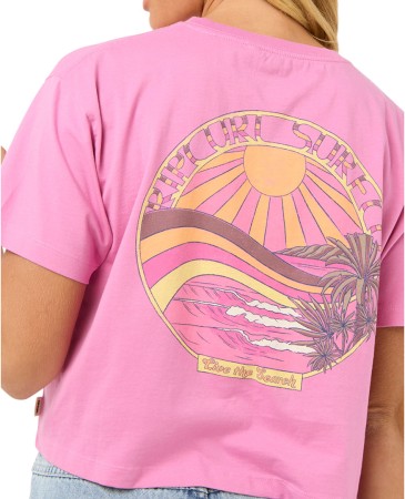 SUN SEA CROP T-Shirt 2025 pink 