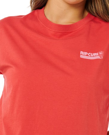 OCEAN BREAK RELAXED T-Shirt 2026 deep red 
