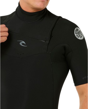 DAWN PATROL 2/2 CHEST ZIP Shorty 2025 black 