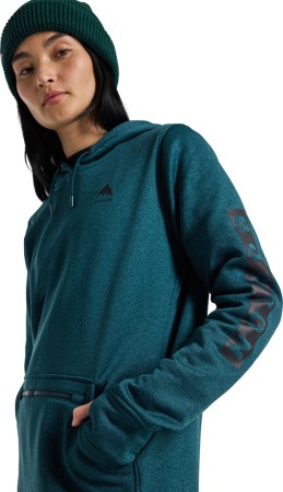 WOMEN OAK LONG Hoodie 2025 deep emerald heather 