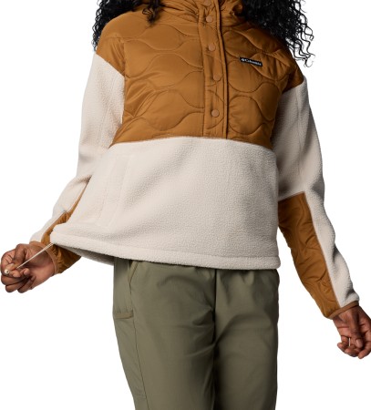 CLOUD POINT HOODED Fleece 2025 camel brown/dark stone 