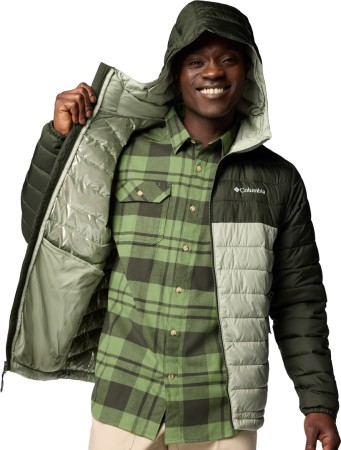 POWDER LITE II HOODED Jacket 2025 safari/greenscape 