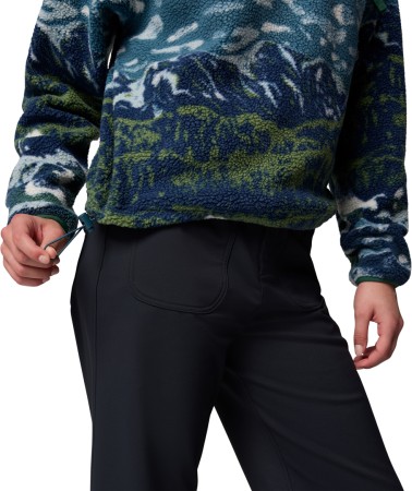 HELVETIA II PRINTED CROPPED WOMEN Fleece 2026 everblue sisters/rain forest 