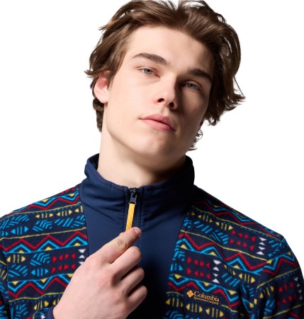 SEQUOIA GROVE PRINTED Zip Fleece 2026 collegiate navy horizons 