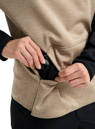 WOMEN CROWN WEATHERPROOF Hoodie 2026 summit taupe heather/true black 